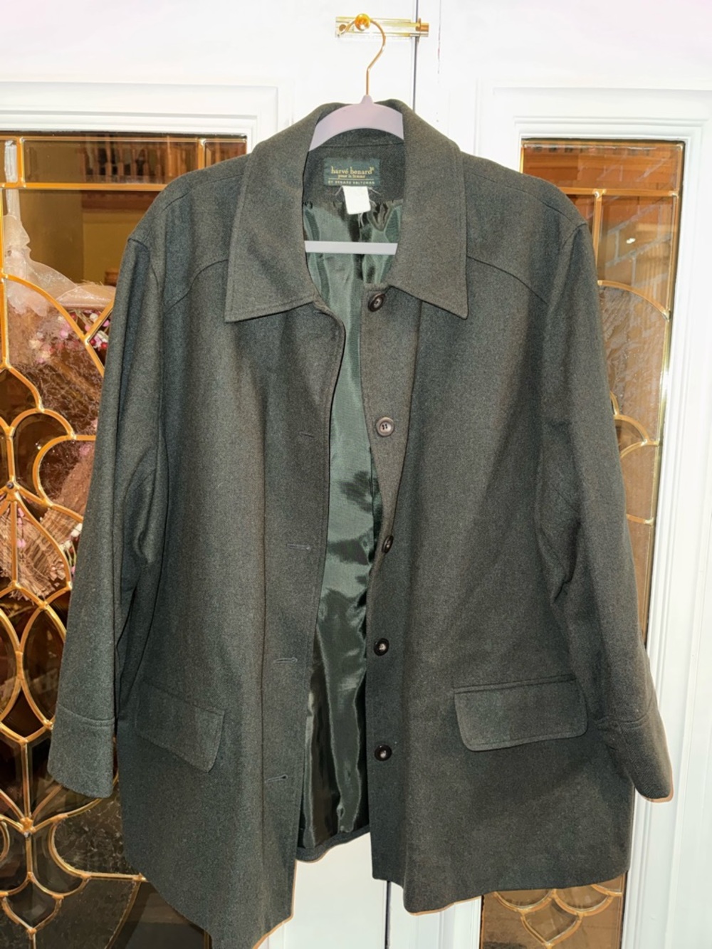 Dark Green Wool Coat